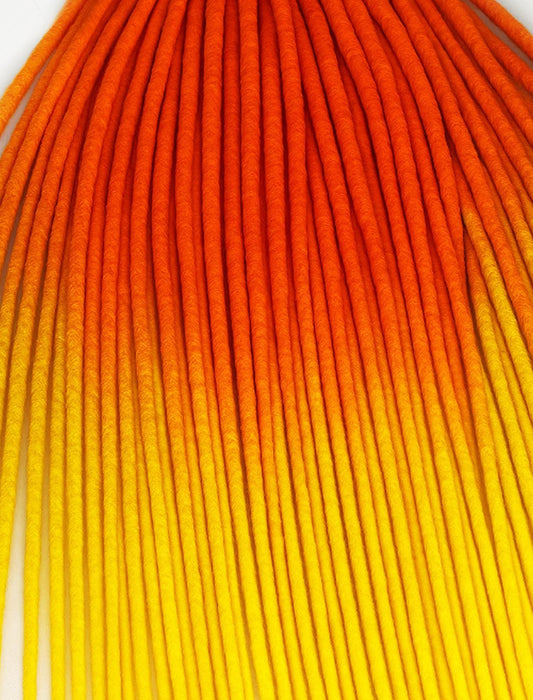 Orange Yellow Ombre Hair Extensions