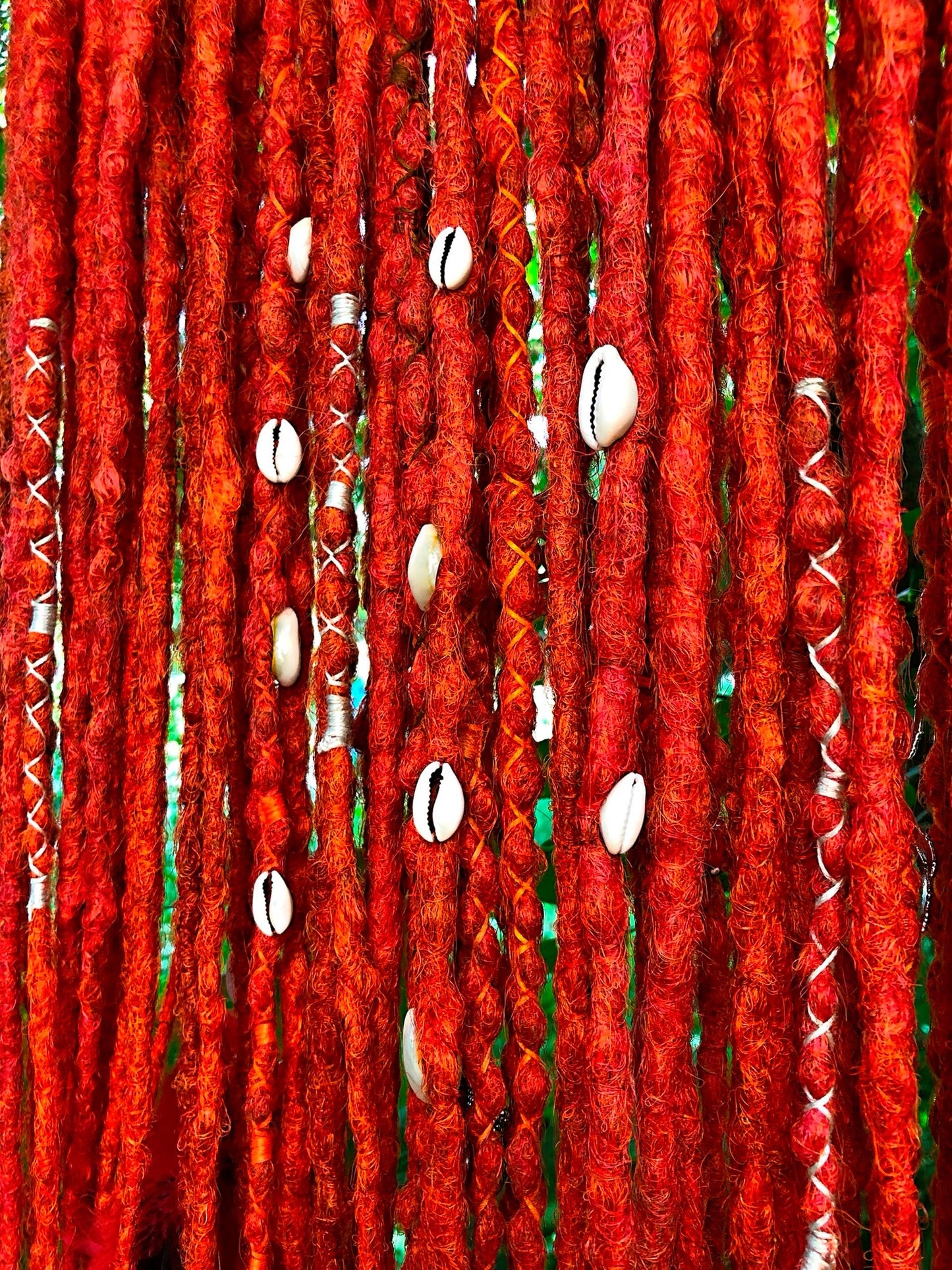 Red Boho Shamanic Dreadlocks