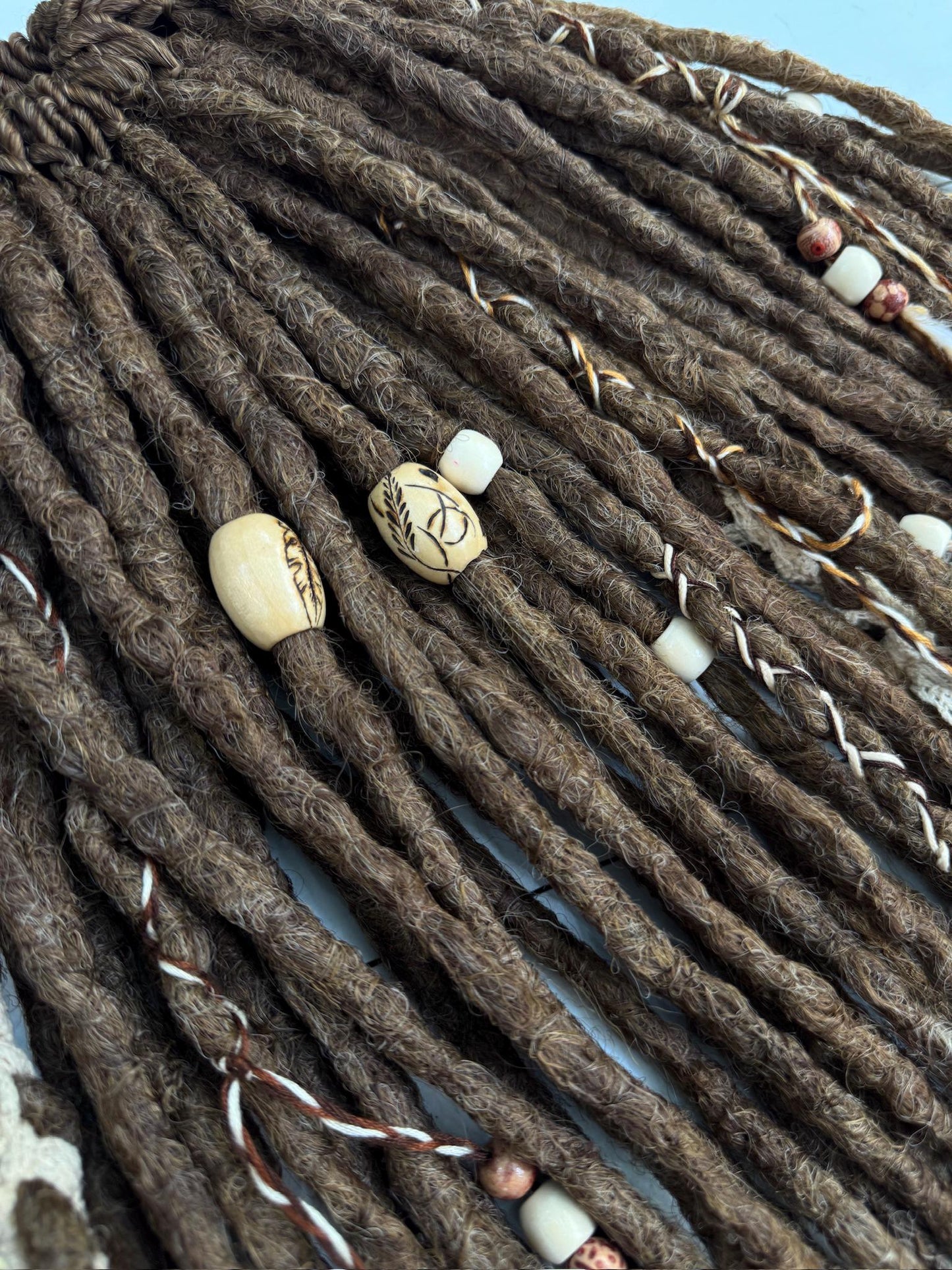 Boho Crochet Dreadlock Set with Blonde and Brown Hair Extensions