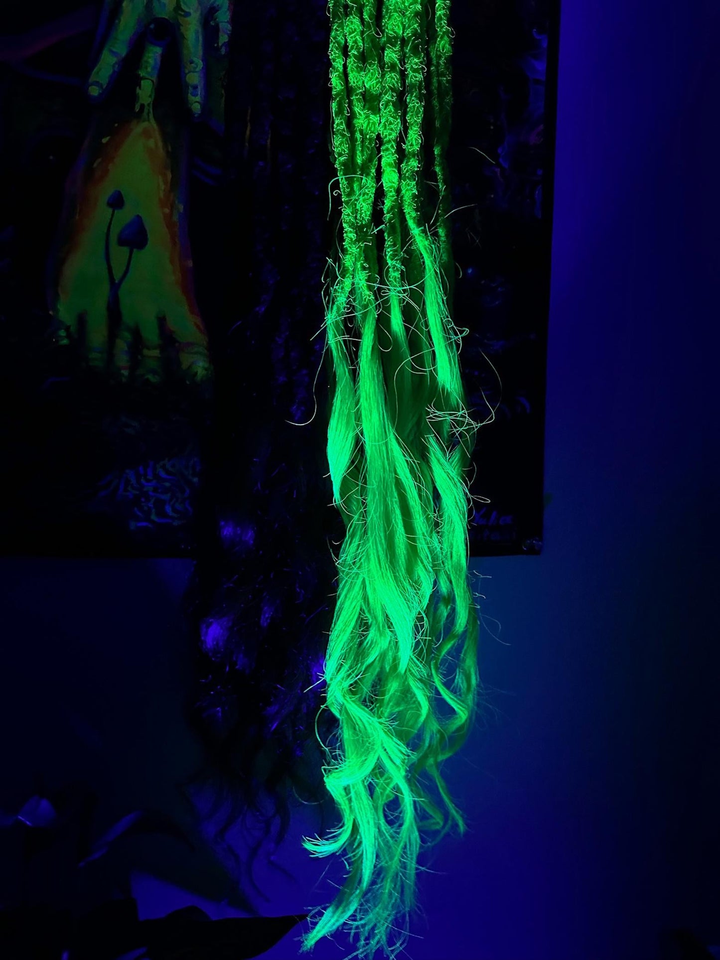 Dreadlocks with Human Hair Tips | Synthetic Dreads with Dyed Human Hair Ends