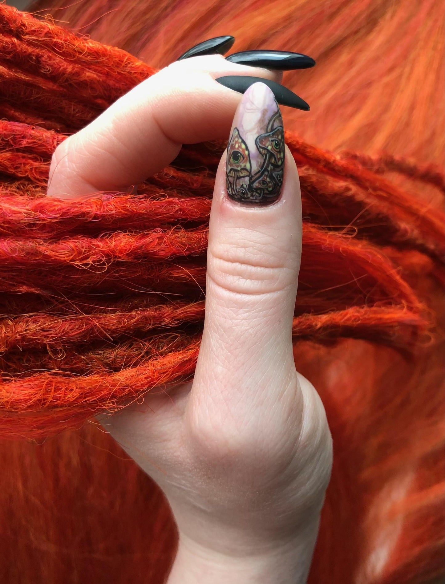 Red Orange Yellow Dreads - Fire Ombre Dreadlocks Set