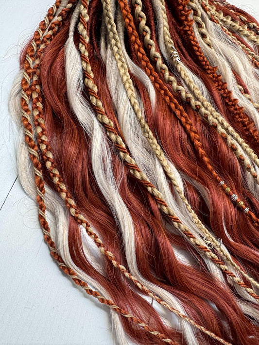 Ginger Blonde Boho Dreadlock Curls
