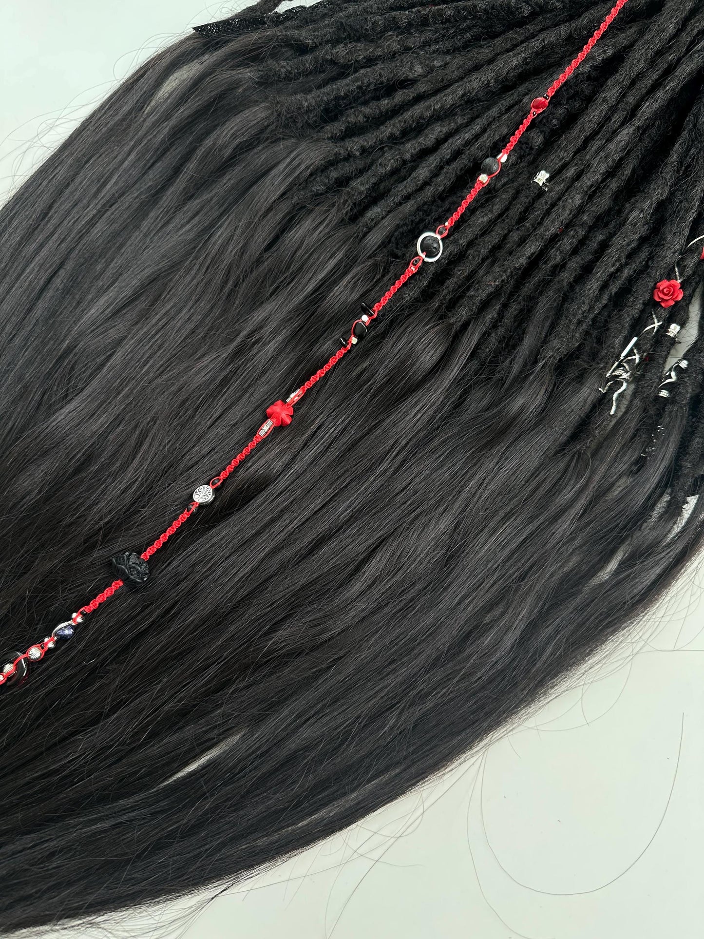 Black Dreadlocks with Human Hair Ends