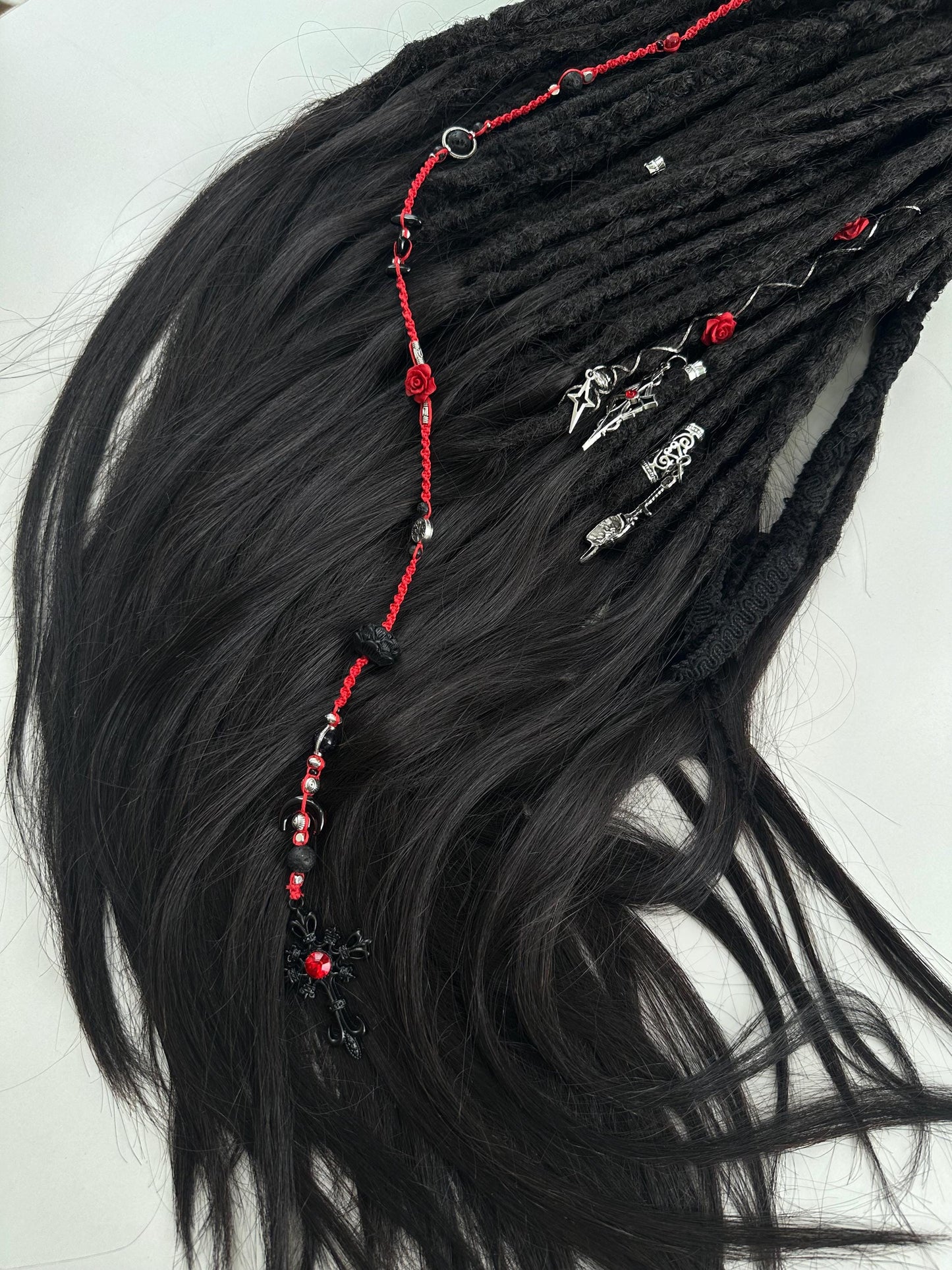 Black Dreadlocks with Human Hair Ends