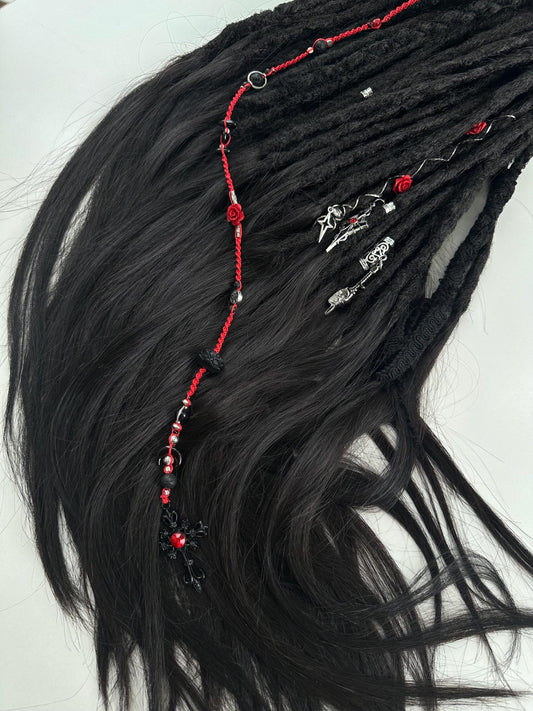 Black Dreadlocks with Human Hair Ends