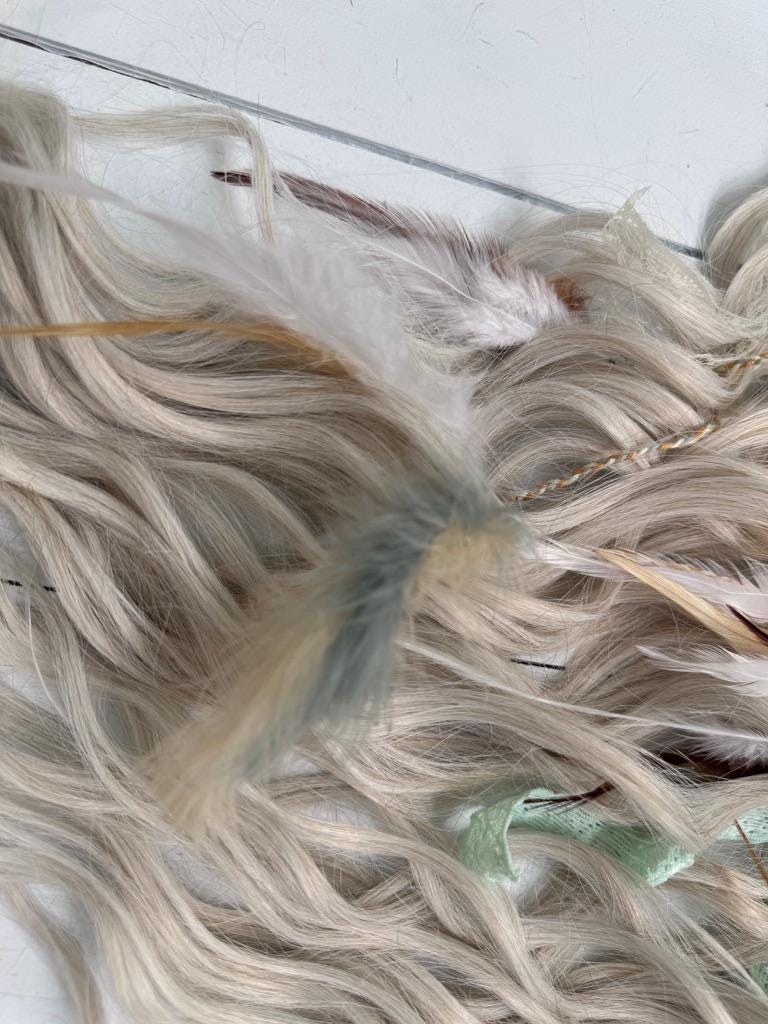 Ice Forest Dreadlock Set with Ash Blonde Dreads