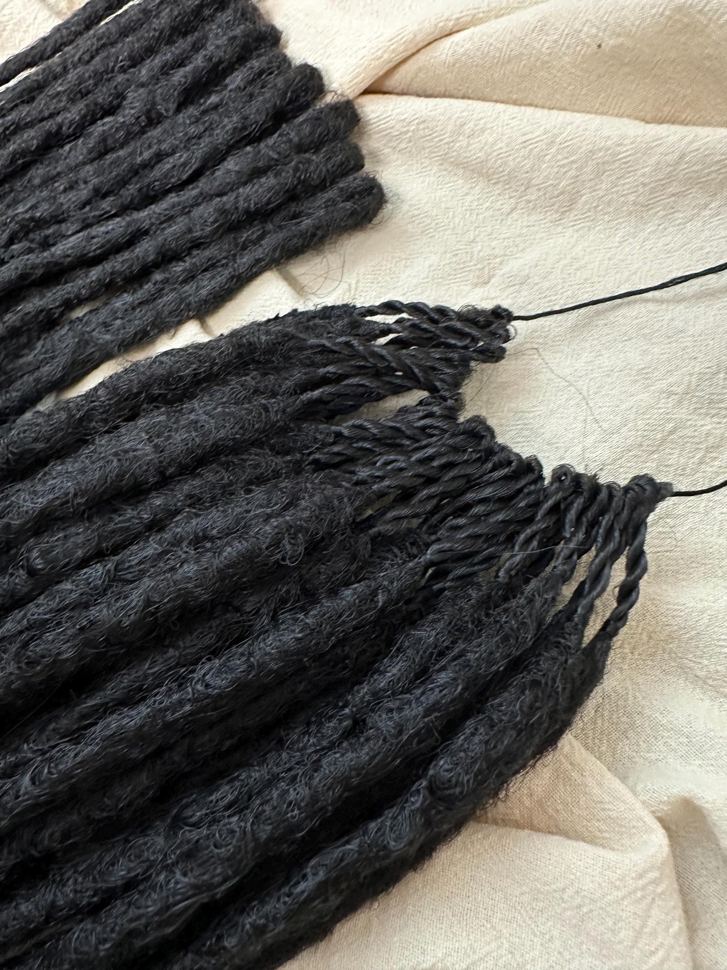 Black Dreadlocks with Human Hair Ends