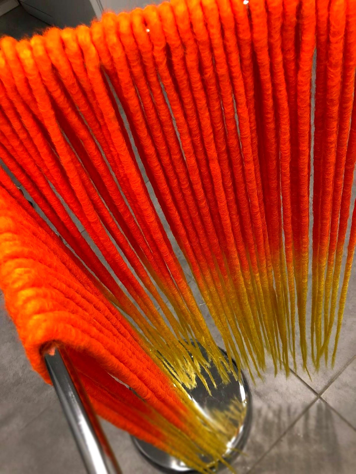 Orange Yellow Ombre Hair Extensions