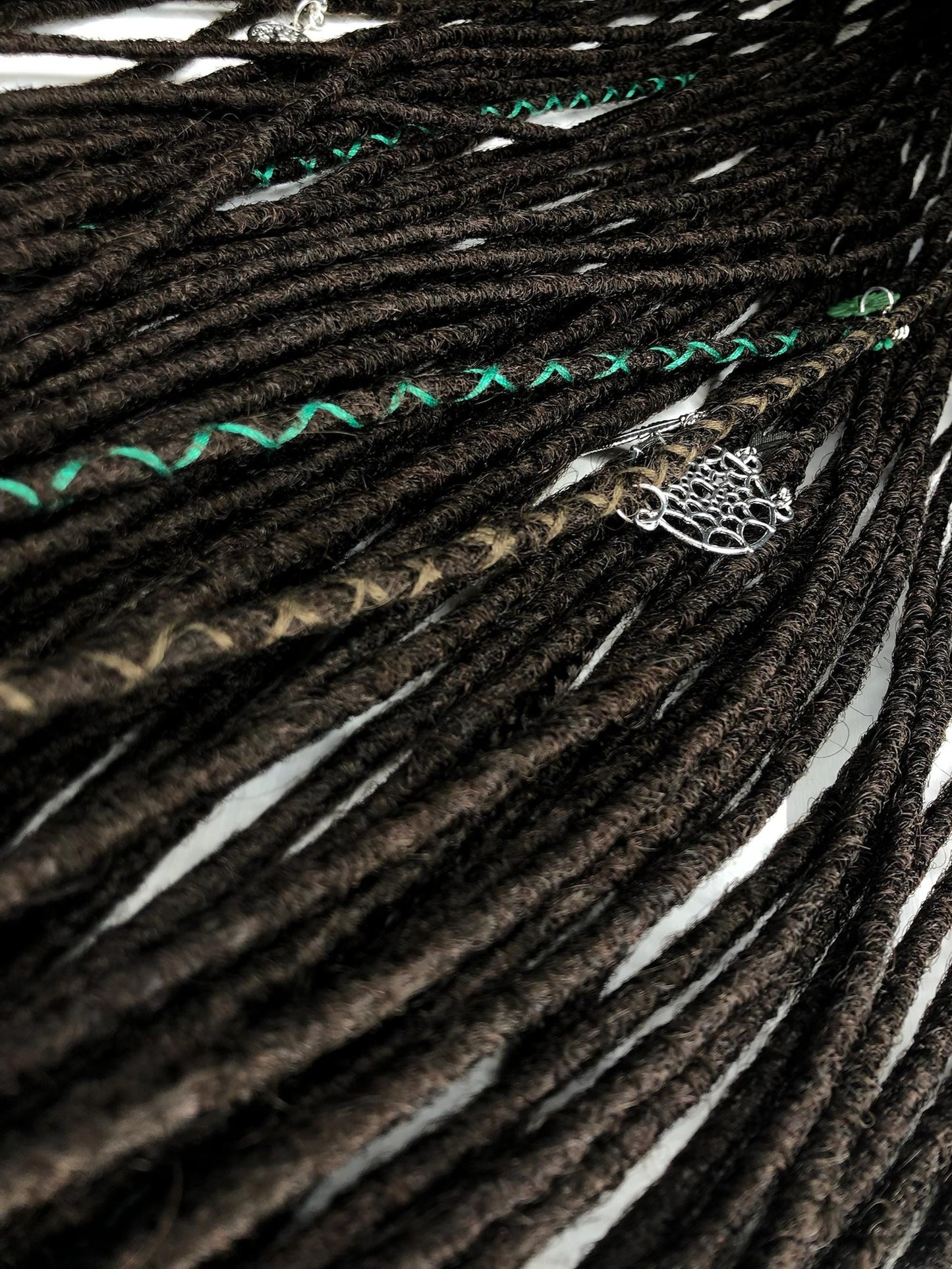 Brown Natural-Look Thin Dreads