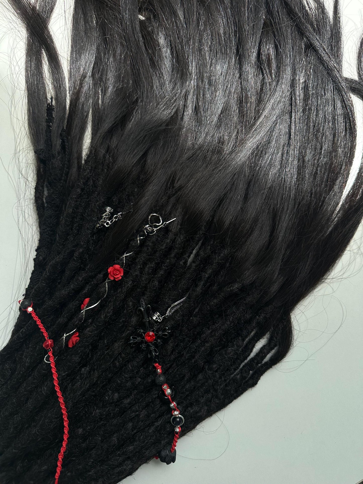 Black Dreadlocks with Human Hair Ends