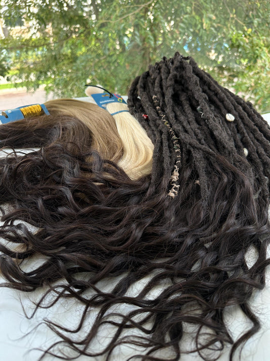 Dreads with Real Human Hair Ends