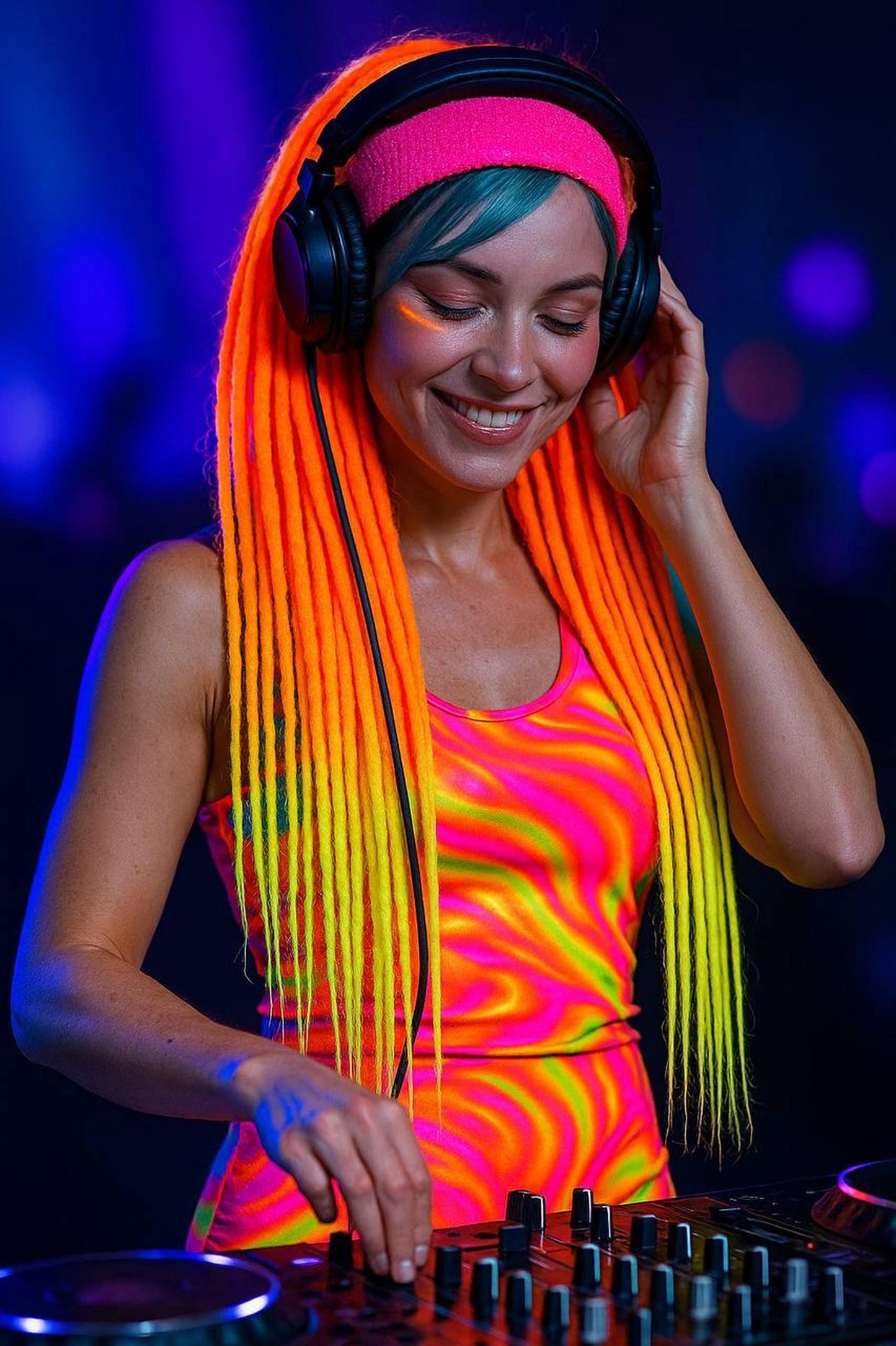 Orange Yellow Ombre Hair Extensions