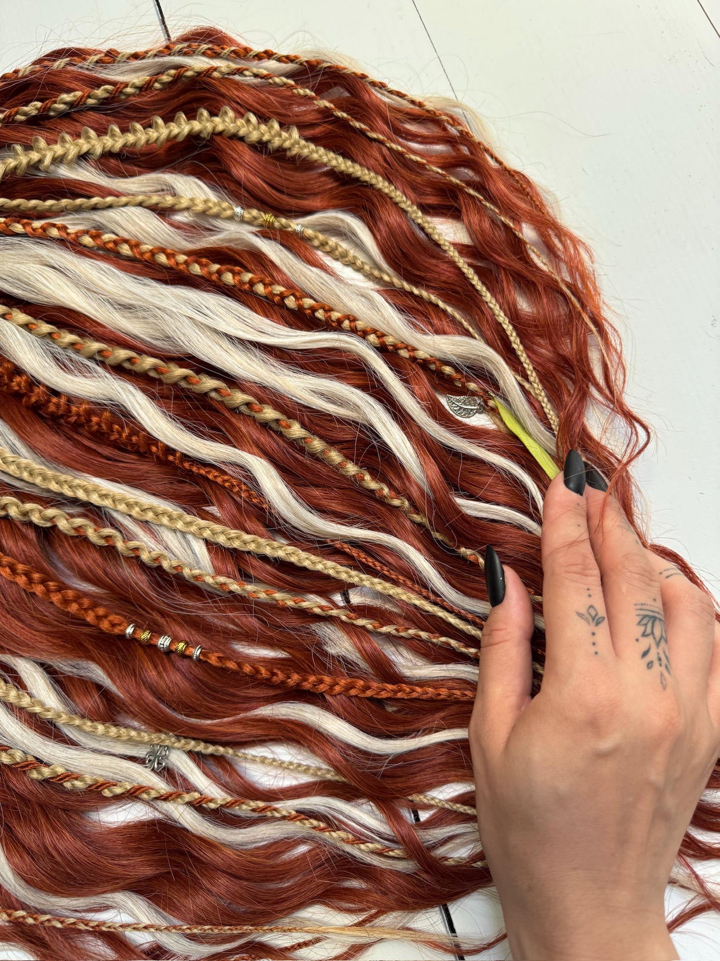 Ginger Blonde Boho Dreadlock Curls