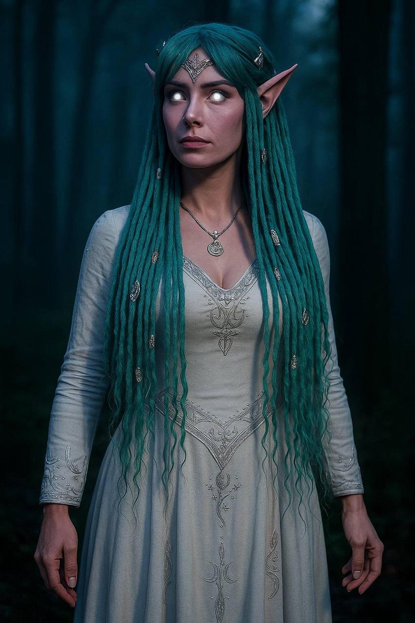 Mystic Teal Elven Dreadlocks Set – Turquoise DE|SE Dreads