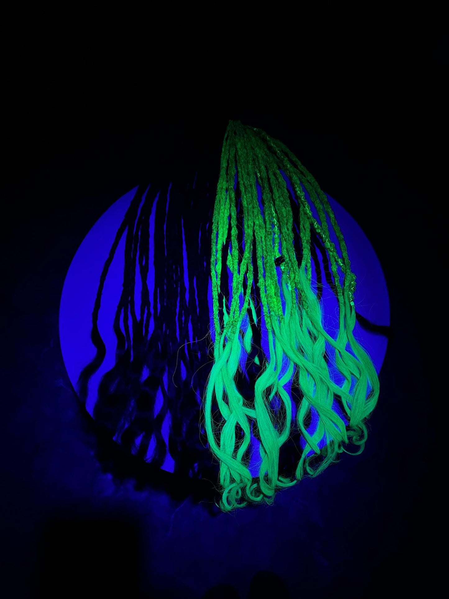 Dreadlocks with Human Hair Tips | Synthetic Dreads with Dyed Human Hair Ends