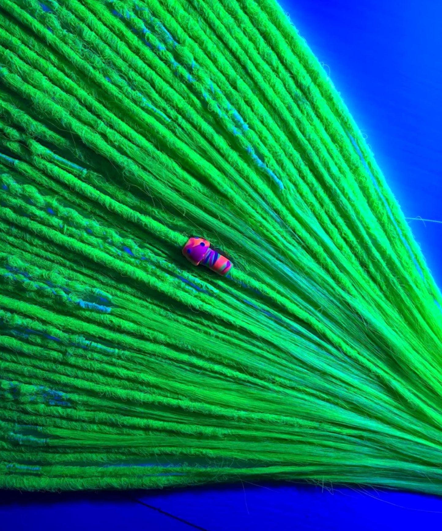 UV Glow Green Dreads – Blue & Acid Ombre Psy Dreadlocks Set