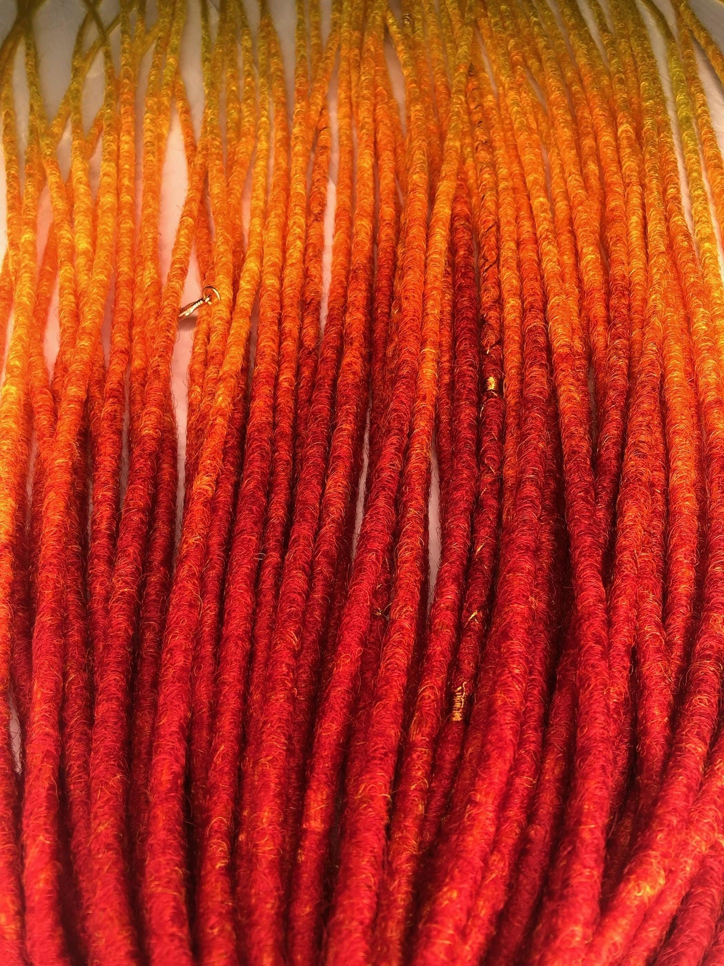 Red Orange Yellow Dreads - Fire Ombre Dreadlocks Set