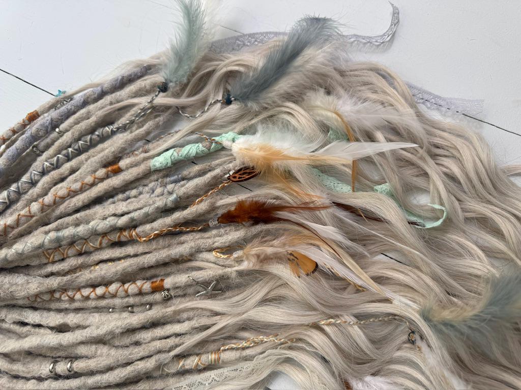 Ice Forest Dreadlock Set with Ash Blonde Dreads